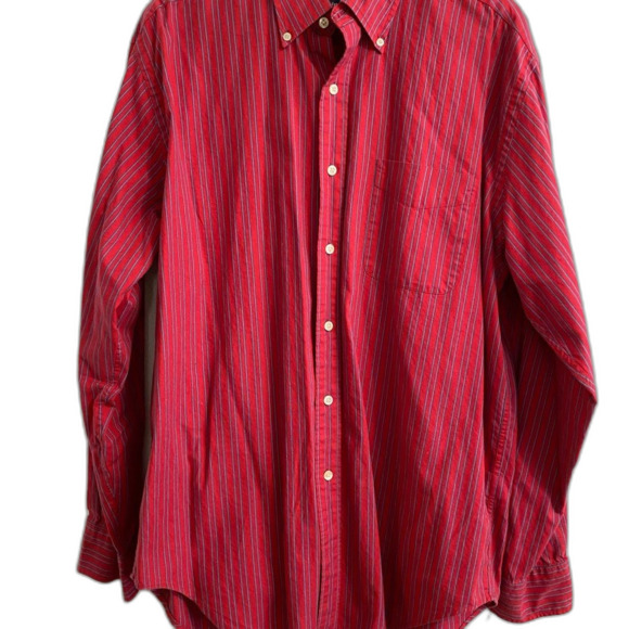Austin Reed Red and Purple Striped Men's Shirt L UB-14 - Picture 9 of 9
